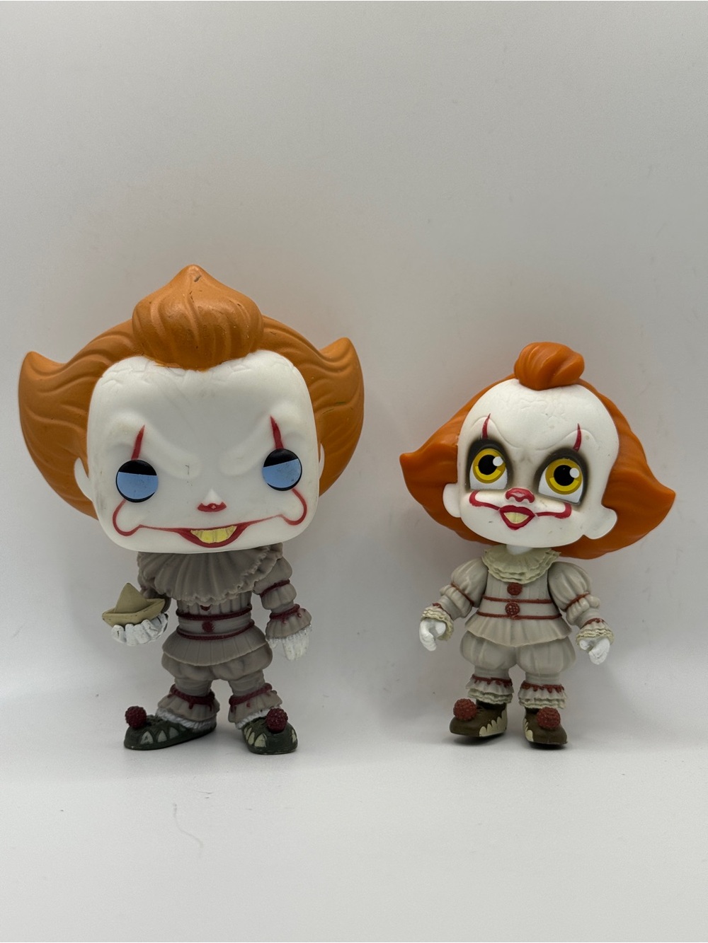 IT Pennywise Clown Figure Lot of 2 Funko Pop with Boat Loose Horror Toy